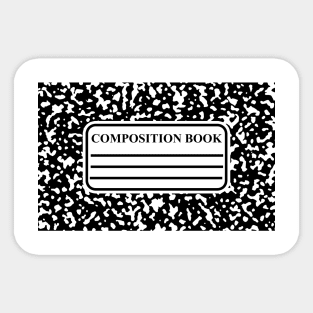 Composition Book Sticker